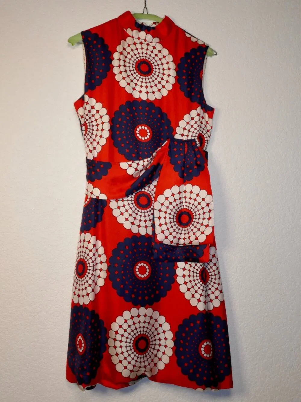 Vintage Mod Floral Geometric Shift Dress - Picture 13 of 16